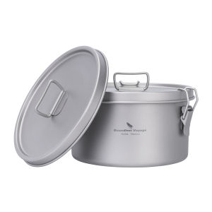 Boundless Voyage Titanium Dinner Box Multi-Functional Food Storage Container with 2 Lids  for Picnic Travel School Lunch Box