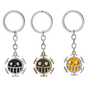 Anime Key Chain Vintage Trafalgar Law Pendant Keychain Key Holder Women Bag Men Jewelry Action Figure Cosplay Toys