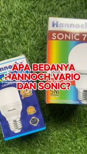 Bohlam Lampu LED Hannochs Sonic 15WATT Cahaya Putih Cool Daylight Desain Elegan Dengan Frosted Cover - GARANSI RESMI