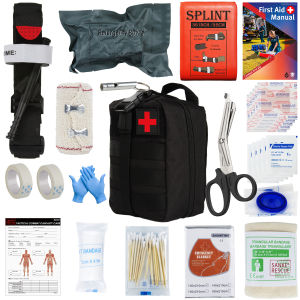 First Aid Kit Outdoor Survival Gear Molle Bag Medical Emergency IFAK Airway Military Tactical Tourniquet Bleeding Israel Bandage