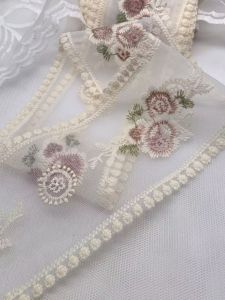 Vải Thêu Nhiều Màu Sắc 8cm Rộng Thủ Công DIY Vải Trang Trí Cho Quần Áo Rèm Cửa Ghế Sofa Đệm Giường