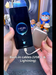 Mini Power Bank 20000mAh Portable PowerBank with Intelligent Digital Display Bidirectional Fast Charging