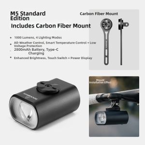 RockBros | Smart High Brightness Bicycle Light Night Riding