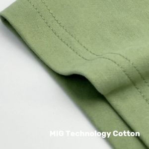 MIG Premium 200gsm Technology Cotton Comfortable Round Neck Short Sleeve Oversized Plain T Shirt - 1112O