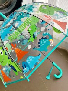 ร่มยาวทรงตุ๊กตาคุณแม่ลายการ์ตูนน่ารักสำหรับเด็ก ร่มพกพาสำหรับเด็กอายุ 2-5 ปี ร่มพกพาสำหรับเด็กอนุบาล