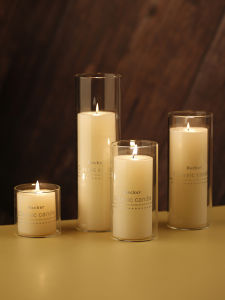 Elegant European Style Candle Holder Decorative Glass Aromatherapy Candlelight Dinner Home Living Room Creative DIY Wedding Gift