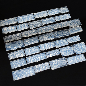 New 3D Nail Art Decorations Silicone Mold for DIY Cross Diamond Flower Cute Patterns ly Baked Accessories