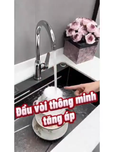 Đầu Nối Tăng Áp Vòi Rửa Bát - Vòi Rửa Chén Tăng Áp Xoay 360 Độ Vòi Nước Tăng Áp - Vòi Rửa Bát - Vòi Chậu Rửa Bát 2 Chế Độ Xả Nước