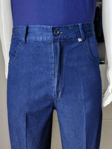 Lightweight Breathable Wear-Resistant Cotton Work Jeans High Waist Long Pants Multi-Pocket Straight Leg Loose Fit Summer Jeans