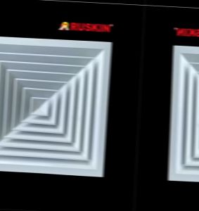 4-Way supply  Diffuser with Round Damper (Galvanized Iron & Aluminium )