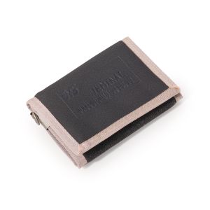 Canvas Three-Fold Short Mens Wallet Fashionable Korean Style Compact Keychain Simple Design Youth High School Student Wallet