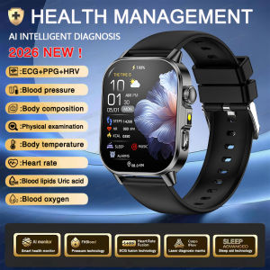 Women Physical Examination Smart Watch ECG+HRV Blood Pressure Blood Oxygen Blood Fat Heart Rate Temp Health Diagnosis Smartwatch