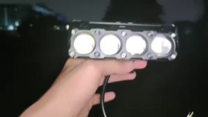 Lampu Tembak LED SQL 4 Mata CR7 Series Original Dengan Topi Premium Full Aluminium Waterproof