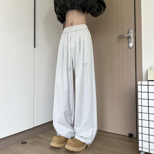 Loose Wide Leg Sports Pants Purple Taro American Style Casual Trousers for Men And Women Simple Match All-Match Long Trousers