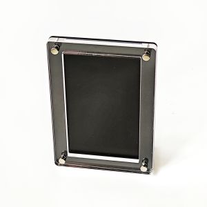 Takara Tomy | 1-Slot Graded Card Stand Black Acrylic Display Holder for PTCG Rating Card Pokemon Yu-Gi-Oh Trading Cards Crystal Clear Edges