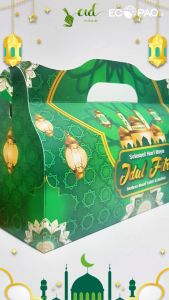 Box Kue IDUL FITRI Jinjing - Dus Roll Cake RAMADHAN -FC - 275x10x18cm (10 pcs)