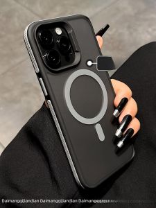 DAIMANG | Anti-Slip Anti-Drop Matte Anti-Fingerprint Durable Case for iPhone 14 Pro Max 15 Plus 16 PM 13 12 Pro IP11 with MagSafe