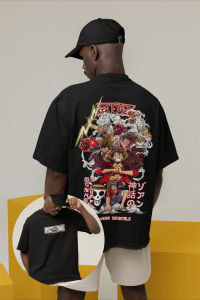 Summer Casual Mens T-shirt One Piece Anime Luffy Cotton Women Short Sleeve Graphic Tee Streetwear Oversize Top Manga Y2k Clothes