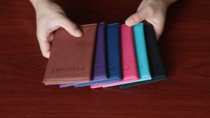 Plain Journey Faux Leather Travel Passport Holder Protector Case Cover Wallet Passport Cover SImple Nice Cover