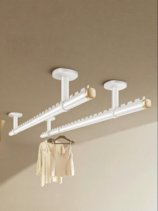 BIREN | Home Aluminum Top/Wall Mounted Fixed Clothes Drying Pole