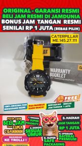 JAM CATERPILLAR ORIGINAL CATERPILLAR CAT MF.145.27.111 - MEN LA - RUBBER - KUNING - JAMDUNIA / JAM DUNIA JD18 # JAM TANGAN PRIA JAM PRIA JAM TANGAN ANTI AIR $ JAM TANGAN CATERPILLAR ORIGINAL MF 145 27 111 CATERPILLAR MF.145 CATERPILAR MF145 S003