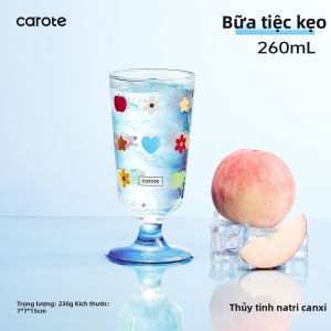 CAROTE | Ly Thủy Tinh Đế Dài Elegante