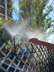 ชุดหัวฉีดสเปรย์หมอก ชุดพ่นหมอก ชุดพ่นไอน้ำ เครื่องพ่น 20เมตร + 20หัวฉีด สําหรับระบบน้ําในสวน เรือนกระจก ตู้ปลา สัตว์เลื้อยคลาน ความชื้น สามารถปรับได้ด้วยตัวเอง