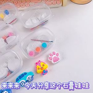 Hộp Đồ Chơi Tô Tượng Cho Bé Làm Bằng Thạch Cao 3 Màu Tô - Đồ Chơi Cho Bé