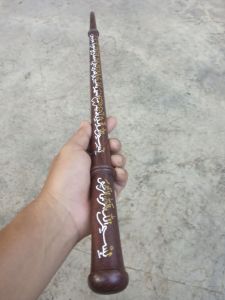 Tongkat Komando galiasem ukiran
