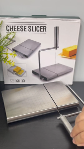 Marino Home เครื่องตัดชีส ตัดเนย เขียงพร้อมลวดตัด สแตนเลส 2 in 1 แถมฟรี!! เส้นลวด 5 เส้น No.Y2214