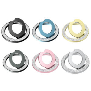 Magentic Phone Grip Glitter Magnet Finger Ring Grip Stand Holder Cell Phone Ring Stand for iPhone 15 14 13 Pro Max Plus