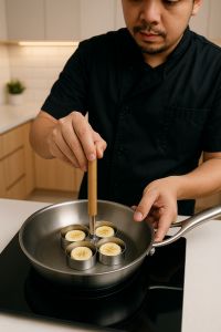 1 set isi 4 cetakan pisang madu 7cm isi 4 lubang/ alat penggoreng pisang madu