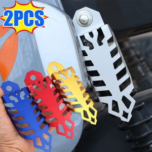 2PCS Motorbike Fork Shock Absorber Plate Aluminium Alloy Protective Cover Front Covers Rear Forks Decoration Motorcycle Accessories