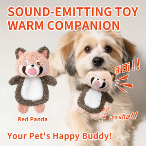 Cute small animal vocal toys dog plush toys  full body rattle paper built-in squeaker reduces loneliness Consolidates
