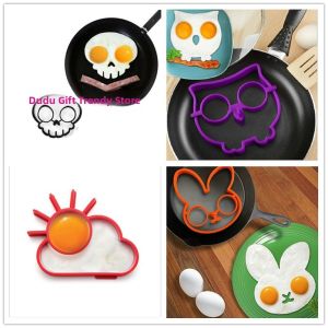 Silicone Egg Fryer Rabbit Cloud Baby Food Ball Egg Mold Heart Lunch Box Mold Baking Kitchen Cooking Tools Baby Food Maker