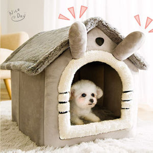 [Low Price] Cat Bed House Foldable Soft Pet Sleepping Bed Dog Bed Removable and Washable Cat Nest Dog House Indoor Cat House Kennel