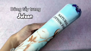 1 GÓI - Bông Tẩy Trang Juleen gồm 150 miếng – Cotton tự nhiên Tròn 3 Lớp Lau Sạch Dịu Nhẹ Bảo Vệ Da