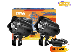 Funtimes TDD Original 1Pair Giant Eye Mini Driving Light MDL Motorcycle Headlight Dual Color LED