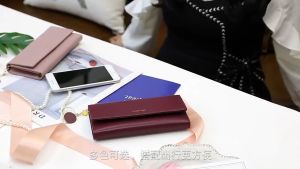 (COD+3 Days Delivery)Fashion Women Wallets Long Multi-functional wallet Purse Fresh Female Clutch Card Holder Leather Housekeeper Designer Purses Leather Ladies Slim Purse