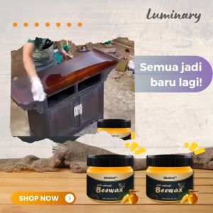 Beewax Wood Seasoning Polish Pengkilap Kayu Furniture Kitchen Set Pelindung Pelapis Kayu Meja Kursi Lemari Lilin Gel Lebah Alami