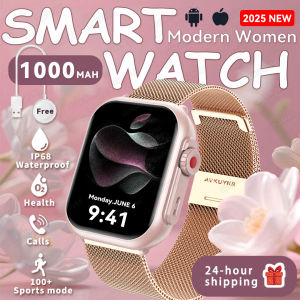 2025 New Fashion Smart Watch 1000mAh Long Battery Life For Men Women Fitness Sports BT Call Waterproof Full Touch Smart Watch