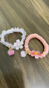 AKSESORIS IKAT RAMBUT LUCU DENGAN MOTIF BUNGA/ANTI MELAR NYAMAN DIPAKAI SERBAGUNA