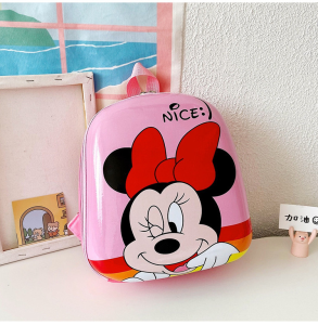 [Local Delivery] Kids Cartoon Casual School Bag Kindergarten Cartoon Pattern Hard Case Adjustable Waterproof and Lightweight Backpack