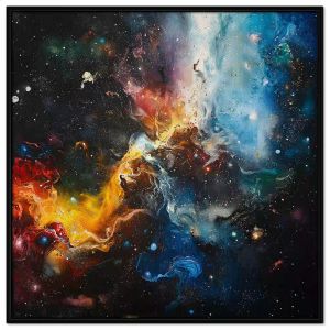 Tranh phong cảnh vũ trụ. Tranh treo tường dán tường sơn dầu canvas trang trí. CGI-1571