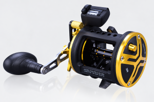 Sougayilang | Sougayilang TRA 30Trolling Reel with Depth Counter 6+1BB Aluminum Spool Saltwater Big Game Fishing Reel for Sea Boat Fishing