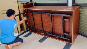 BÀN BIDA MINI LỖ CAO CẤP kích thước 160*80*80cm phụ kiện đầy đủ của Hebron Hàn Quốc