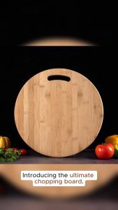 DS  ROUND CHOPPING BOARD/CUTTING BOARD/BUTCHER BLOCK