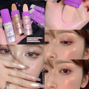 Stage Makeup Fairy Pat Pink Bridal Highlight Full Body Glitter Brightening Eye Shadow Diamond Flash Pearlescent Finishing Makeup Highlight Powder
