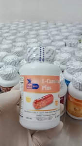 แอลคาร์นิทีน พลัส L-Carnitine Plus ตรา บลูเบิร์ด ขนาด 1000 มก. 30 60 แคปซูล