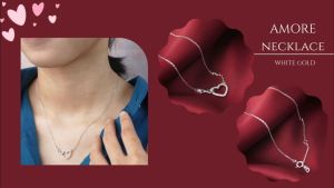 DAVINA Ladies Amore Necklace Sterling Silver 925 - Kalung Wanita Perak S925 Love Infinity